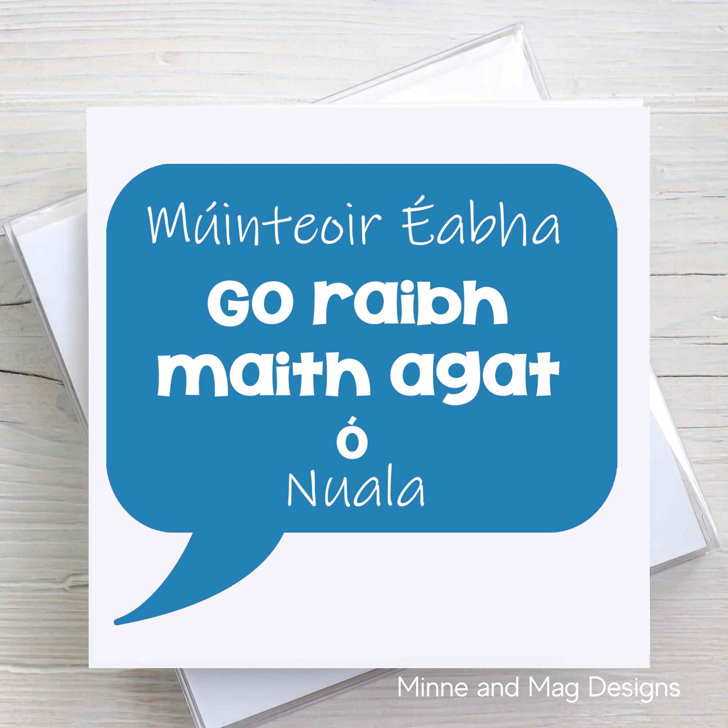 Irish Card for Teacher Go raibh maith agat Múinteoir