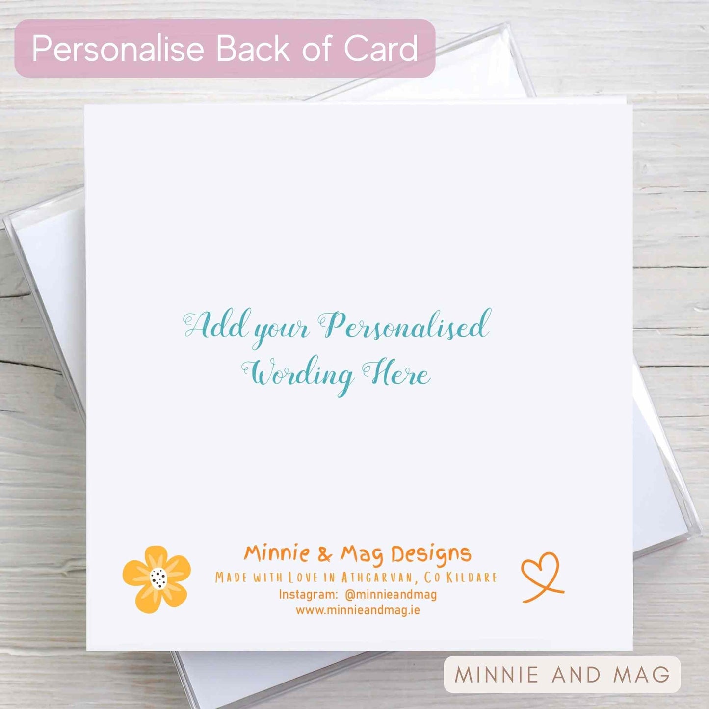 Love Heart Illustrated Card named The Niamh
