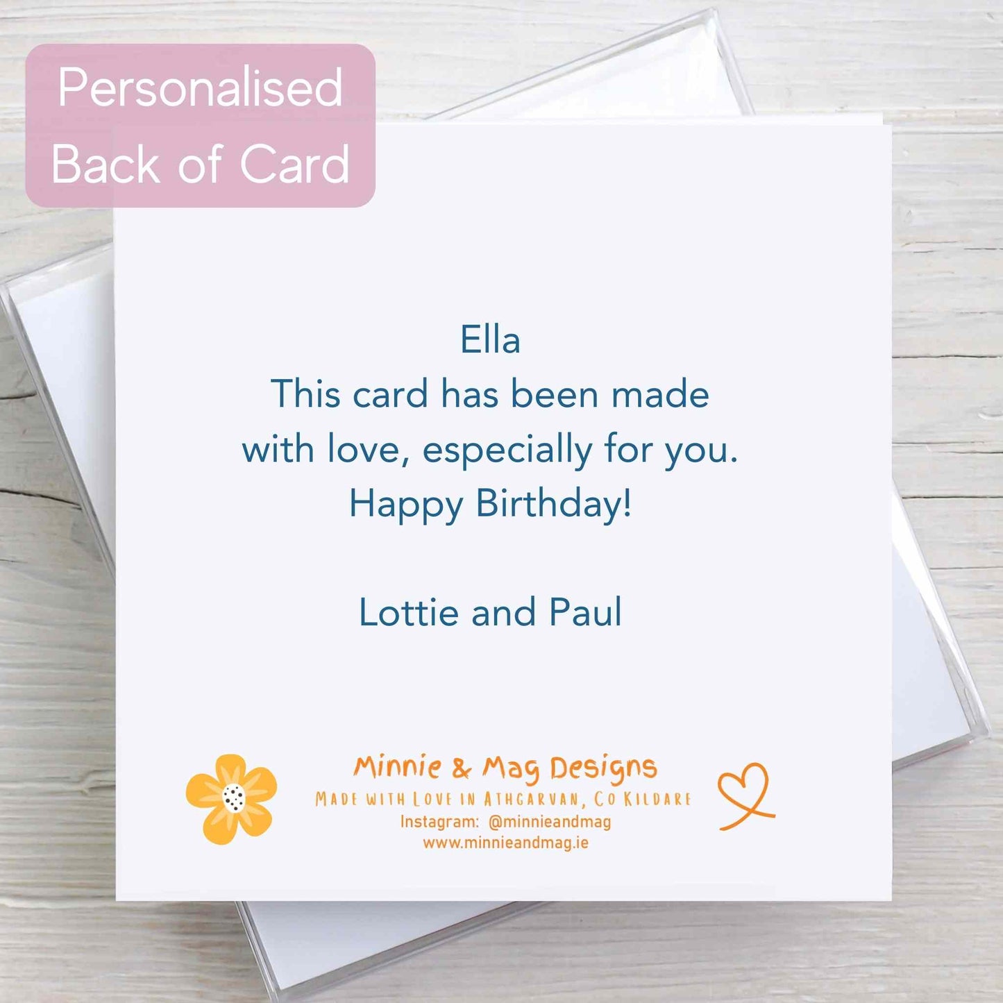 Personalised Unicorn Birthday Card