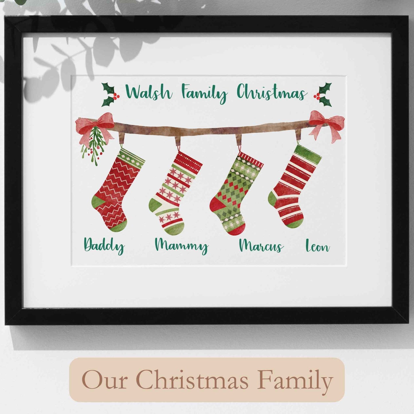 Personalised Christmas Family Stockings