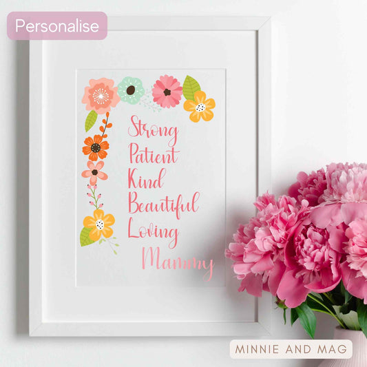 Mother's Day Personality Framed Print - Yellows