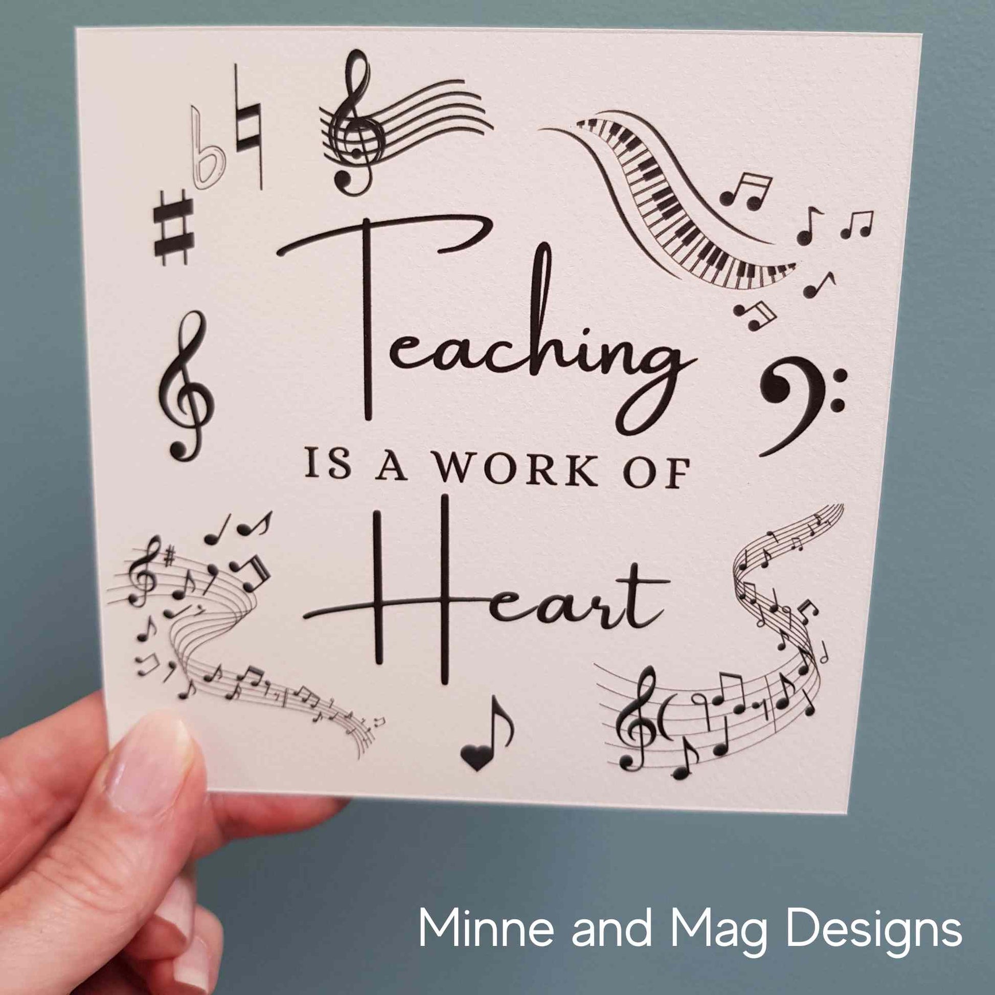 Music Teacher Thank You Card