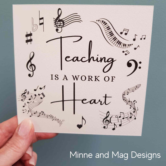 Music Teacher Thank You Card