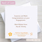 Personalised Engagement Congratulations Card with Glasses Illustration