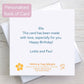 Personalised Unicorn Birthday Card