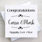 Personalised Wedding Card - Monochrome