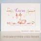 Woodland Scene Personalised Baby Name Print