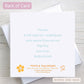 Wedding Page Boy Personalised Card